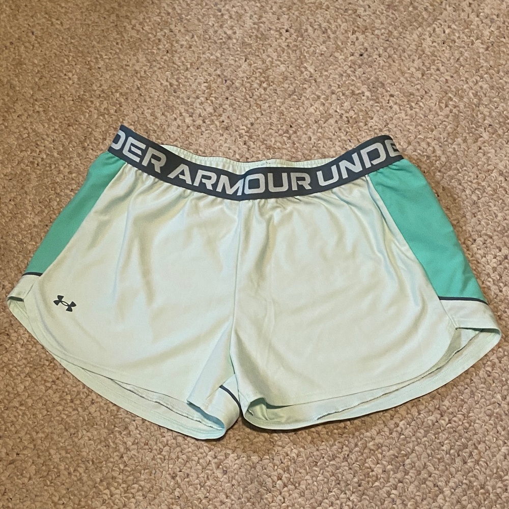 Under Armour Women's Mint Green Athletic Shorts